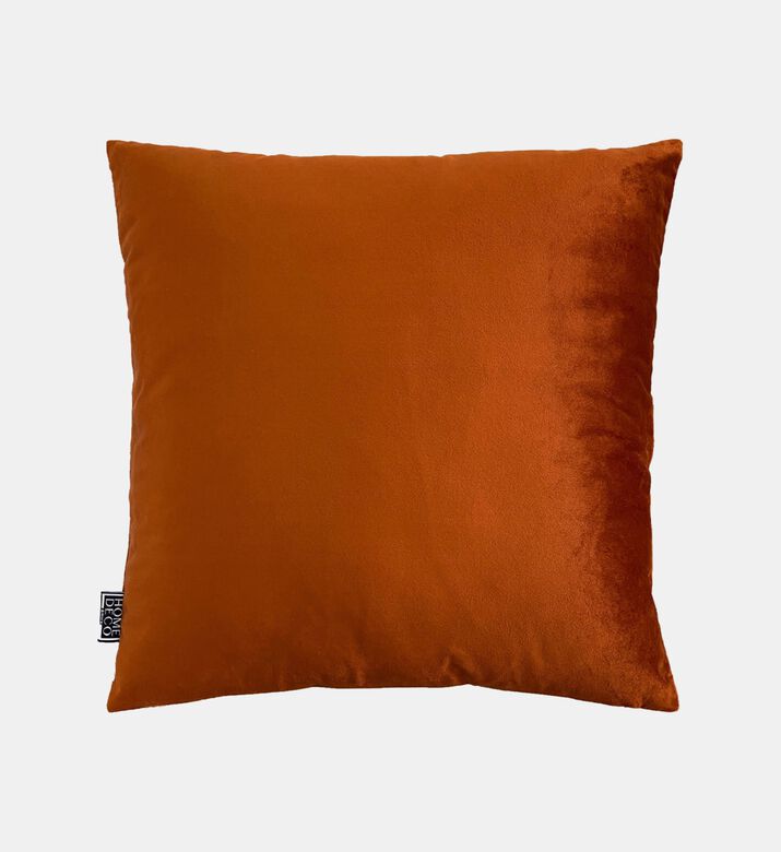 Plush Embroidered Velvet Cushion