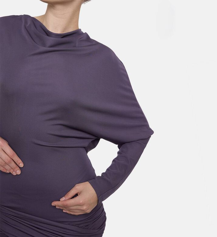 Christopher Esber Drape Round Neck Mini Dress, Model View