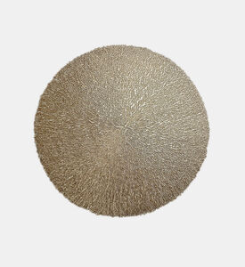 Round Gold Vinyl Placemat