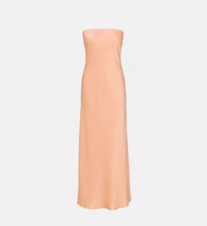 Forte-Forte Satin Sleeveless Flared Dress, Packshot View