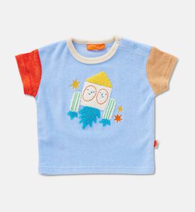 Halcyon Nights Rocket Applique Color-block T-shirt Shorts Set, Blue, 6y, Packshot View