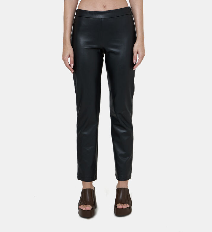 Leather-effect Slim-fit Pants