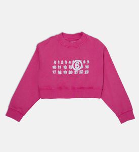 سويت شيرت قصير بطبعة أرقام