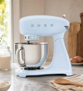 Smeg Side Handle Stand Mixer, Blue, Model View
