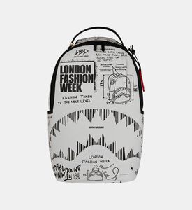 Sprayground Backpack Sketched Black White, Packshot View