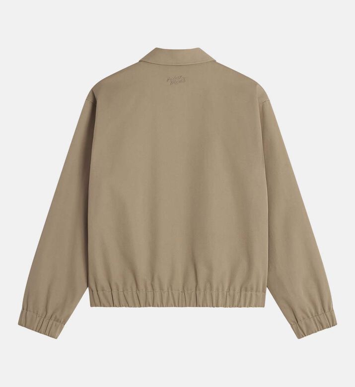 Zip Closure Long-sleeve Blouson