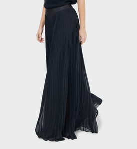 Wide-legged Flared Pleated Pants