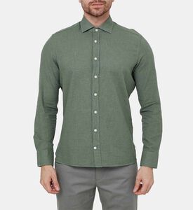 قميص بقصة ضيقة بملمس متنوع