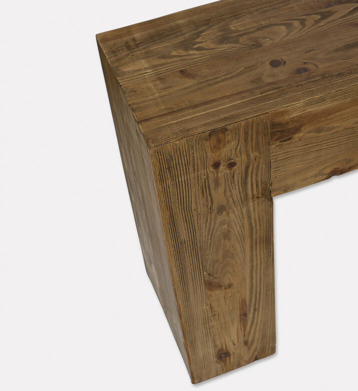 Home Deco and More Log Pine Wood Console, Packshot View