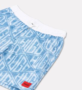 Hugo All-over Logo-print Swim Shorts, Packshot View