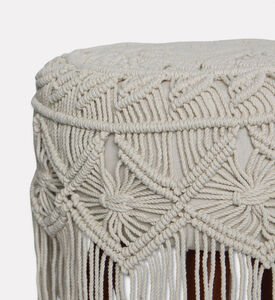 Home Deco and More Loma Hand-knotted Stool, Packshot View
