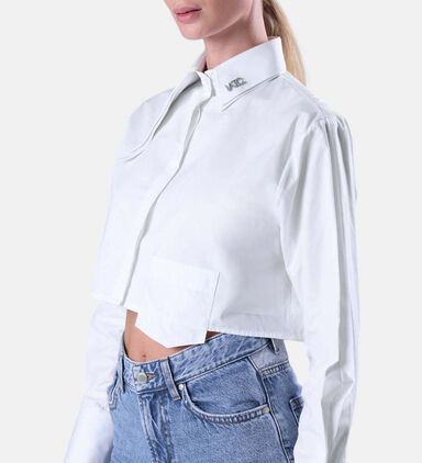 Oversized Cropped Shirt