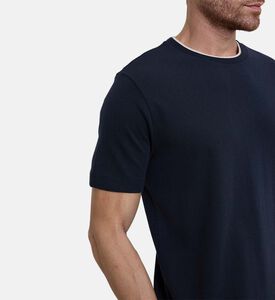 تيشيرت بياقة مستديرة بقصة عادية