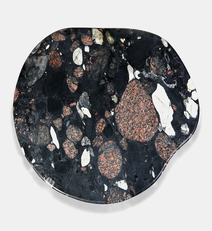 Home Deco and More Gobi Norvigo Marble Coffee Table, Black, 94x98-cm, Packshot View Home Deco and More Gobi Norvigo Marble Coffee Table, Black, 94x98-cm, Packshot View