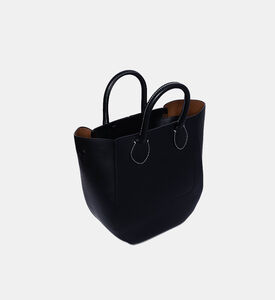 Small Punch Leather Tote Bag