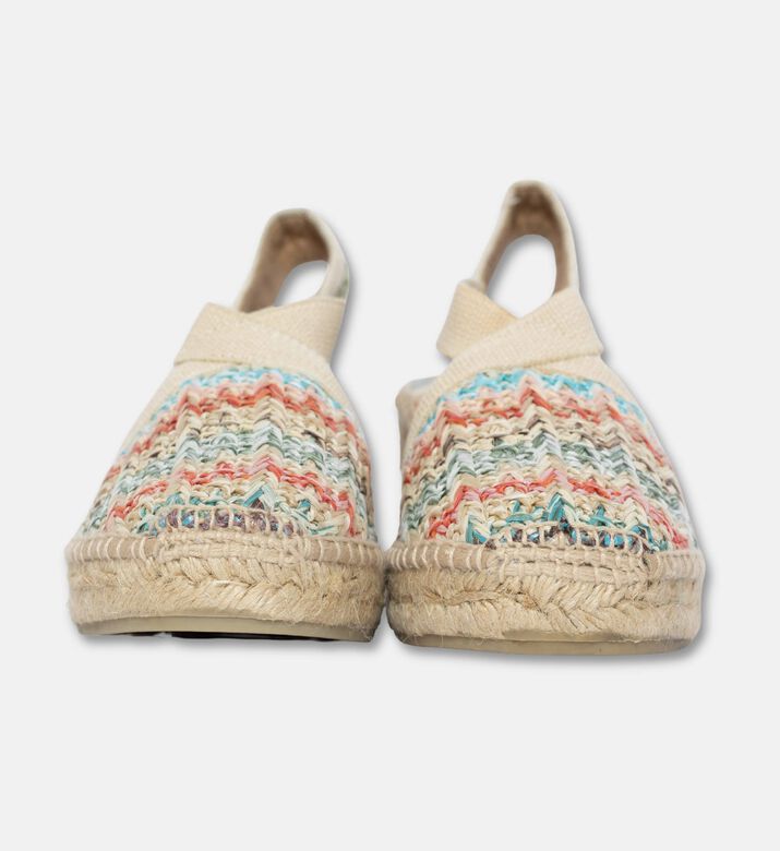 Toni Pons Terra-hk Vegan Textile Raffia Mid-wedge Espadrille, Multicolor, Eu-38, Packshot View
