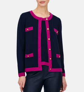 كارديغان بأزرار بلون مغاير