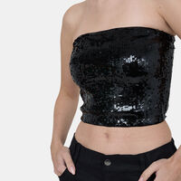 Vivi Sequin Cropped Top