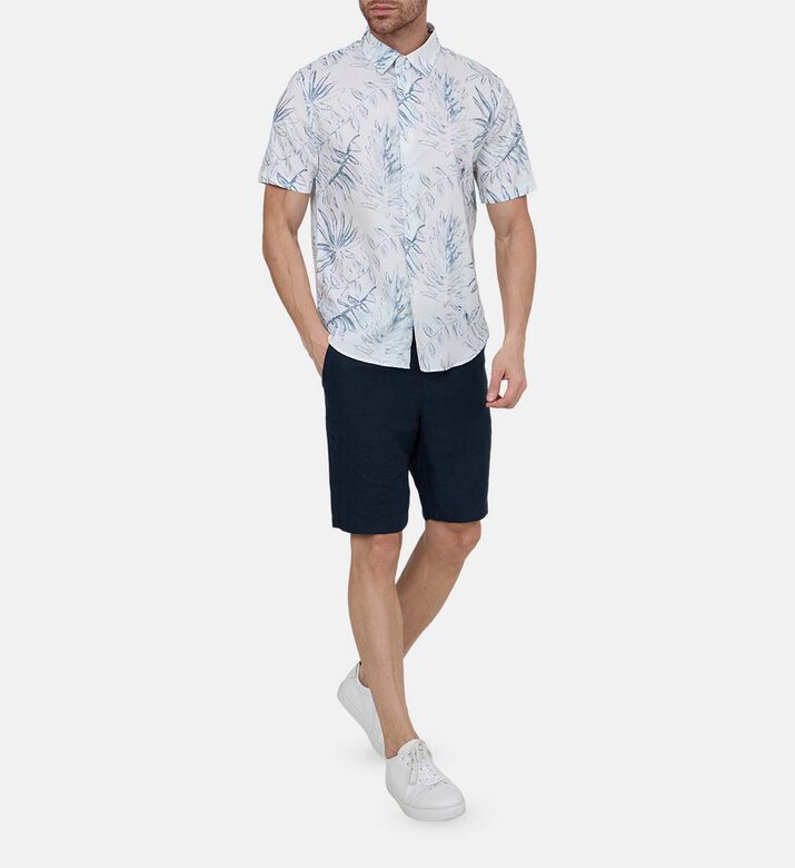All-over Leaf Pattern Shirt