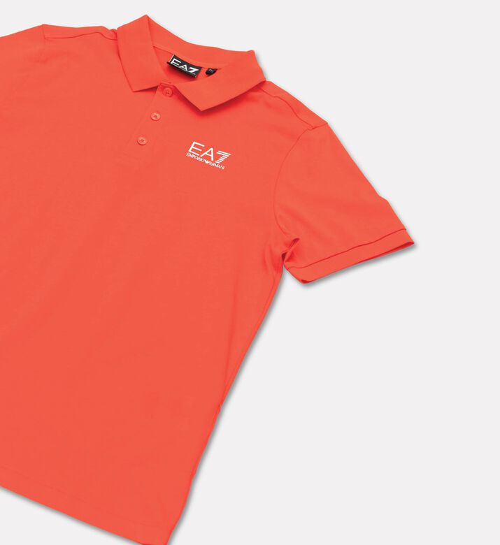 EA7 Short-sleeve Polo Shirt, Red, 8y, Packshot View