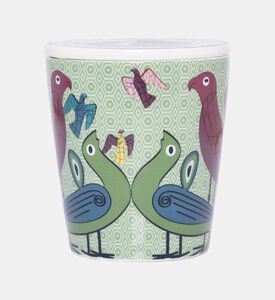 علبة بورسلين بتصميم طيور الجنة