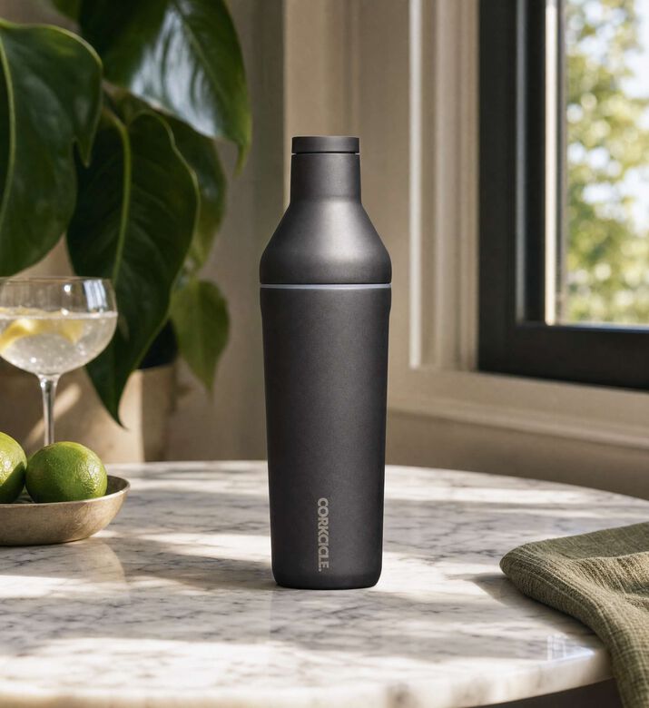 Corkcicle Ceramic Slate Cocktail Shaker-500ml, Model View