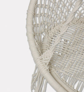 Home Deco and More Porto Cotton Cord Swing Chair, Packshot View