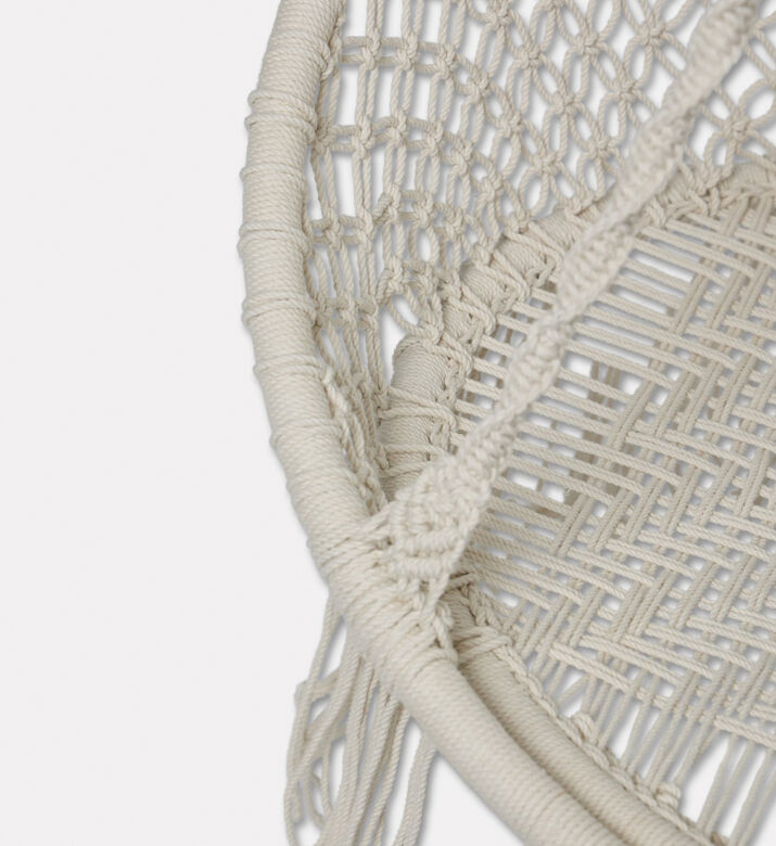 Home Deco and More Porto Cotton Cord Swing Chair, Packshot View