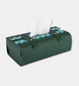 Silsal Emerald Green Bahja Tissue Box, Packshot View