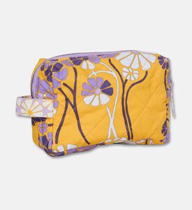 Karma on the Rocks Kiku Mustard Flora-print Small Pouch, Packshot View