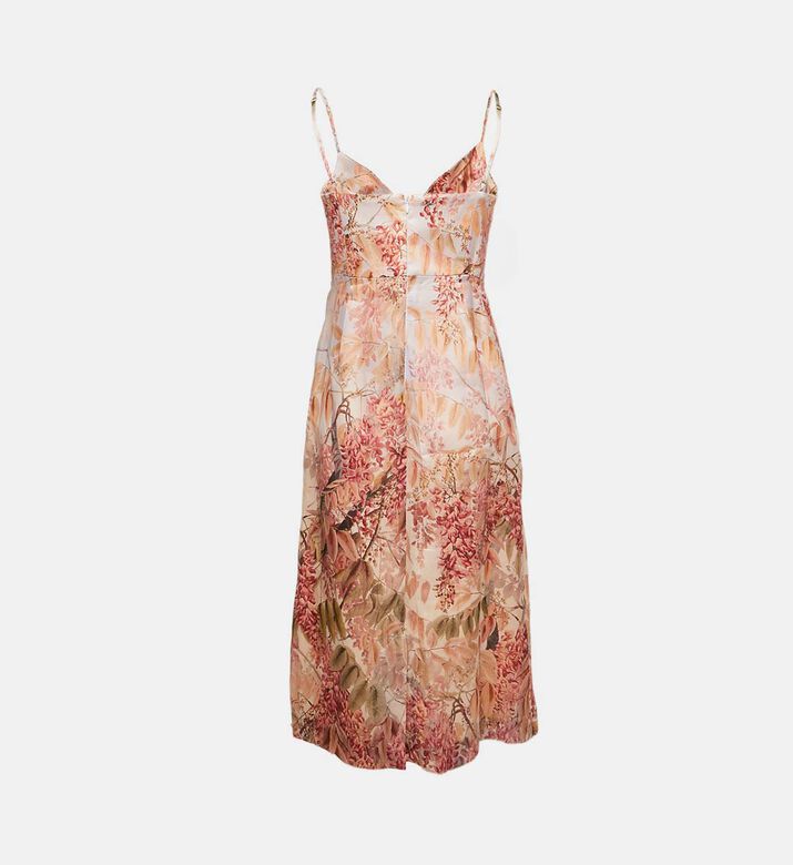 Zimmermann Floral-print Organza Silk Midi Dress Preowned
