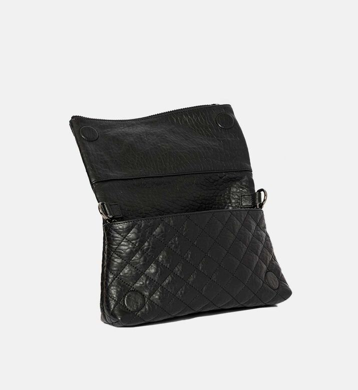 The Kooples Heritage Small Leather Skulls Bag, Black, Packshot View