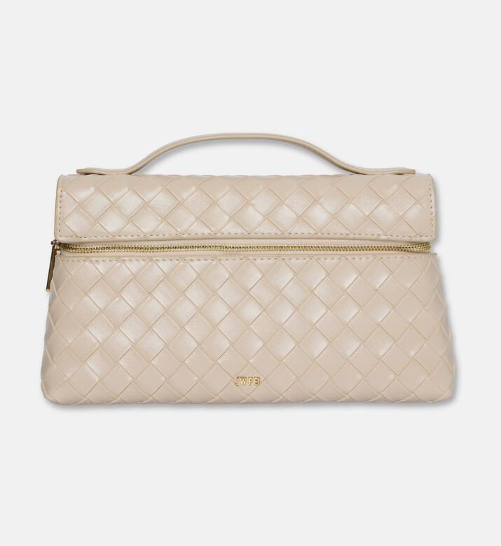 JW PEI Thea Weave Texture Top Handle Bag, White, Packshot View