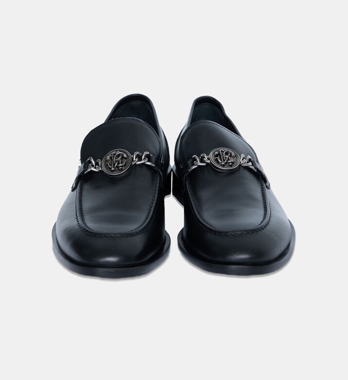 Rc Monogram Leather Loafers