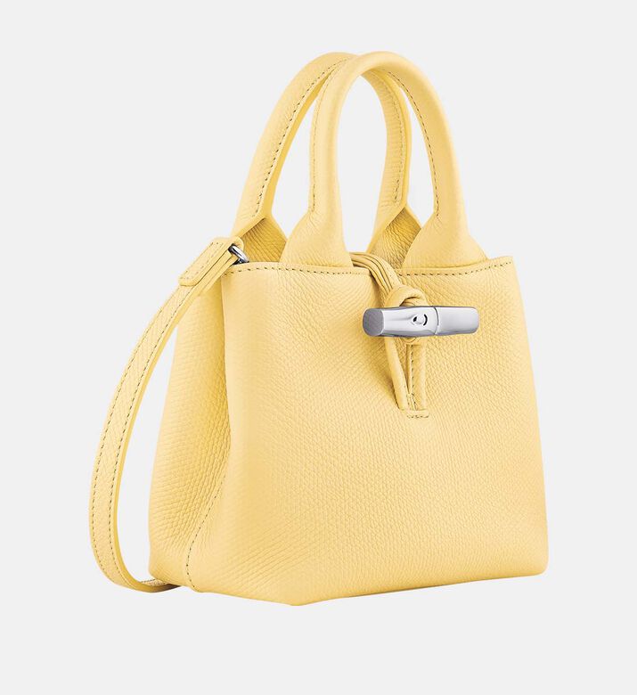 Leather Embroidered Logo Xs Handbag