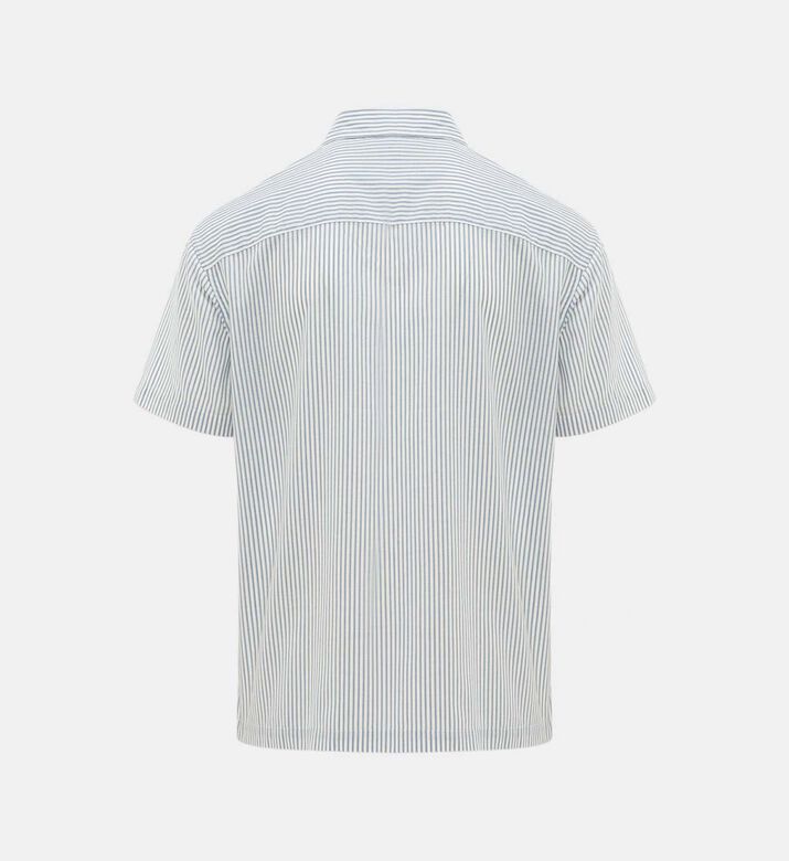 Short-sleeve Stripe Pattern Shirt