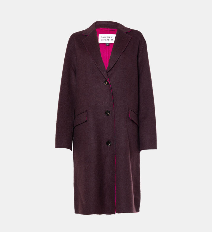 Button-down Long-sleeve Coat