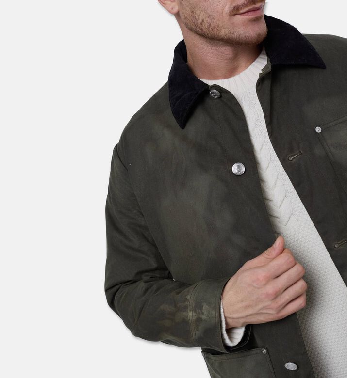 Zadig et Voltaire Contrast Collar Utility Jacket, Model View