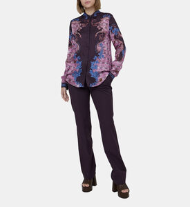 Versace Jeans Couture Buckle Straight-leg Trousers, Model View