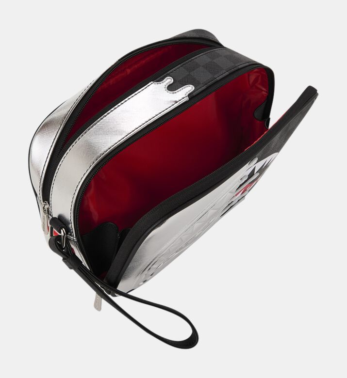 Sprayground Silver Side Drip Utility Pouch, Packshot View
