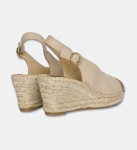 Salvi Cap-toe Leather Slingback Wedge, Brown, Eu-41, Packshot View