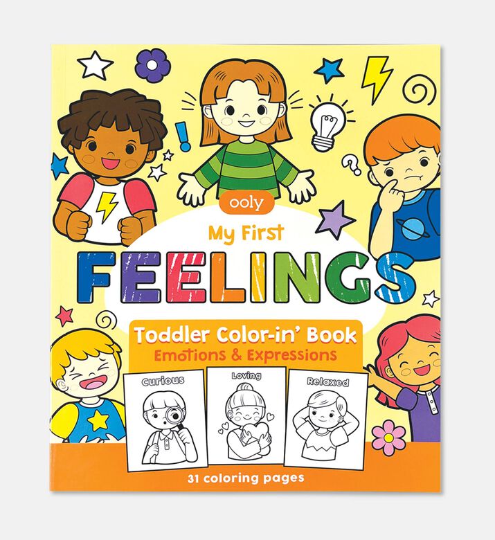 Ooly Color Book Toddler Feelings, Packshot View