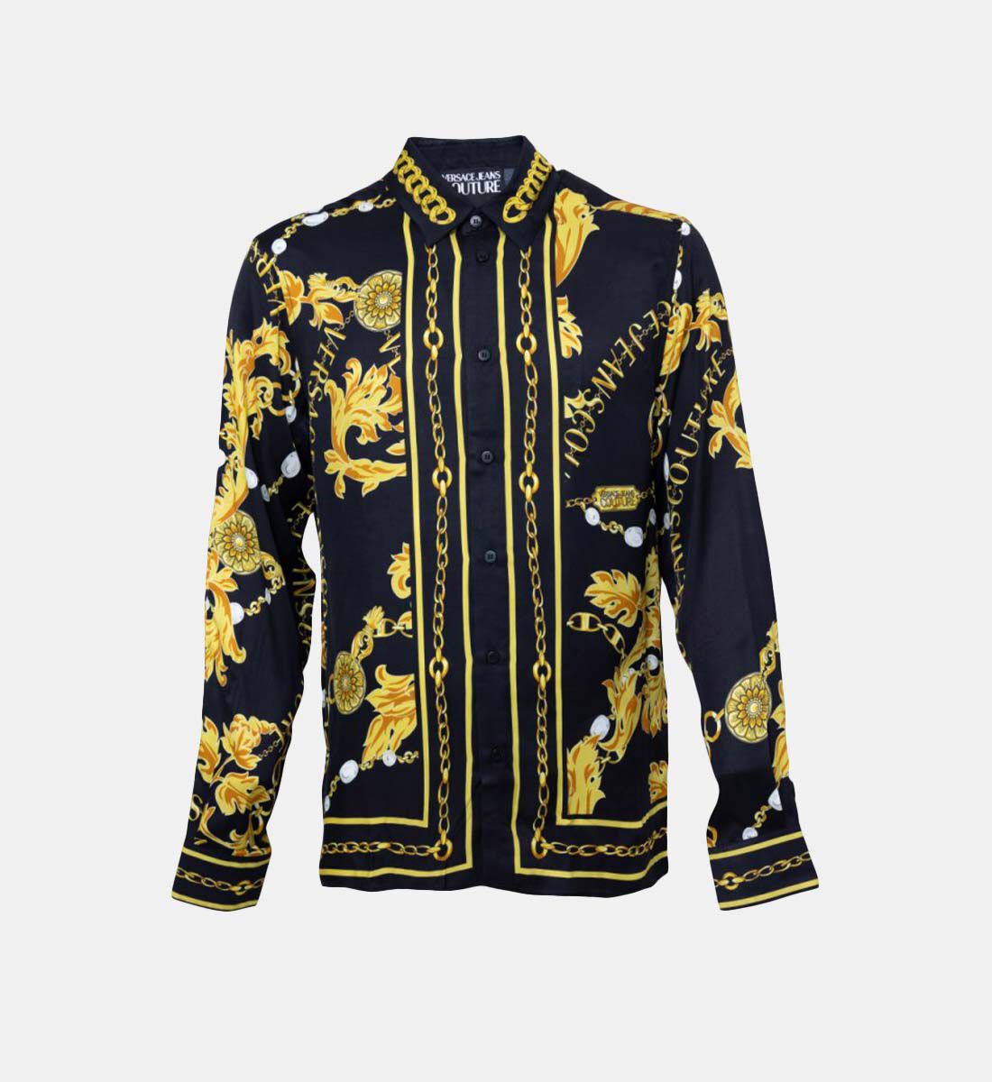 Versace Jeans Couture Baroque Printed Poplin Shirt Shirts