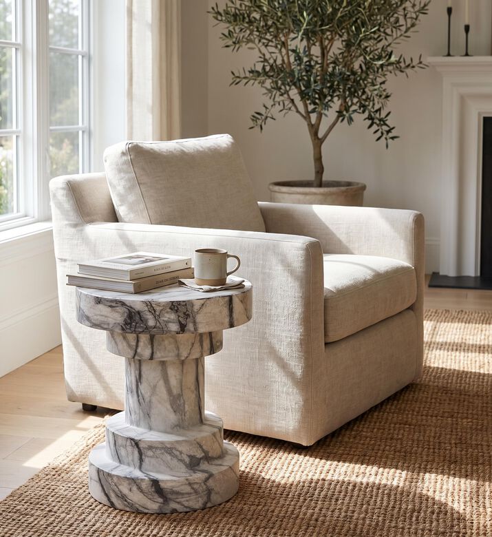 Spindle Glass Fiber Concrete Stool