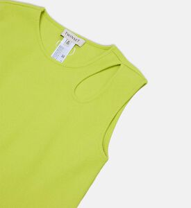 Cotton Knitted Cut-out Top