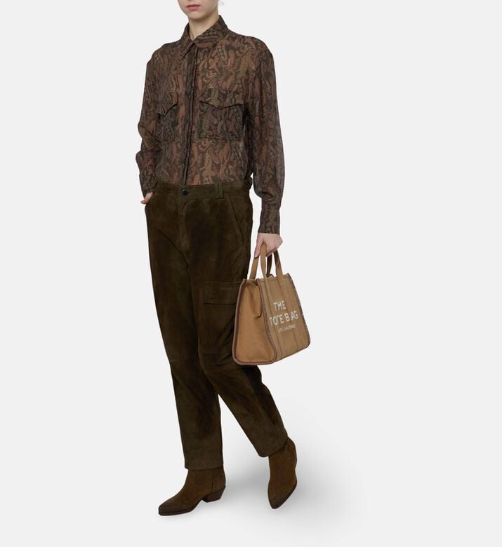 Ba and Sh Paisley Design Sheer Shirt, Model View