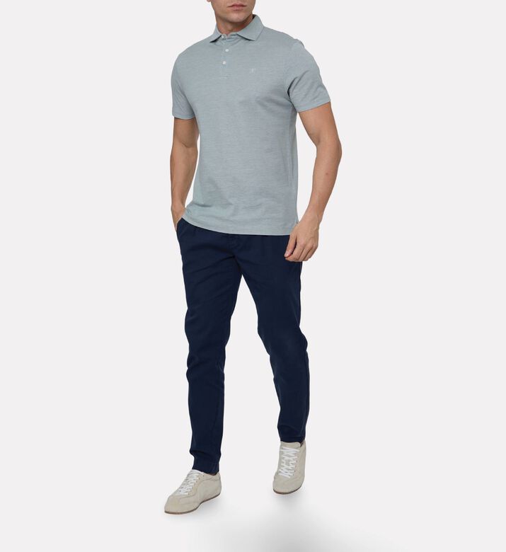 Hackett London Classic Cotton Pique Logo-embroidery Polo, Green, S, Model View