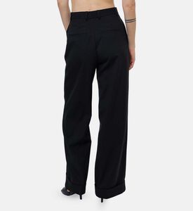 The Kooples Tailored Wide-leg Trousers, Model View