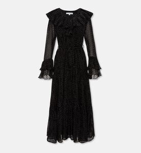 Carter and White Karina Burnout Polka Dot Maxi Dress, Packshot View