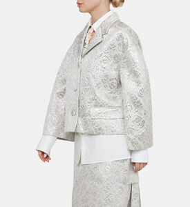 جاكيت قصير بصف أزرار